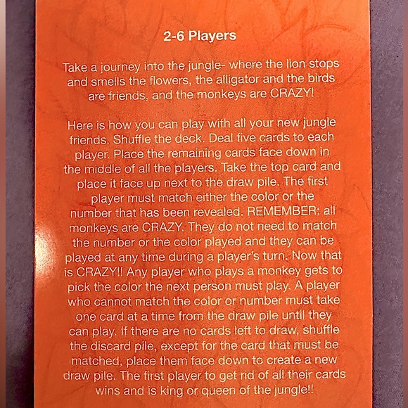 EUC~Crazy 8’s Card Game - Picture 5 of 5